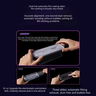 Dành cho iPhone 16 Pro Max 11 Pro Max 14 Pro 16 15 Pro Max 13 Plus X Xs Max 12 11 Pro Phim điện thoại độ phân giải cao chống nhìn trộm keo dán thứ hai không bụi cabin phim cường lực