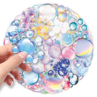 Bộ 50 Hoạt Hình Nhiều Màu Sắc Bong Bóng Graffiti Dán DIY Laptop Điện Thoại Chống Thấm Nước Trong Suốt PET Miếng Dán