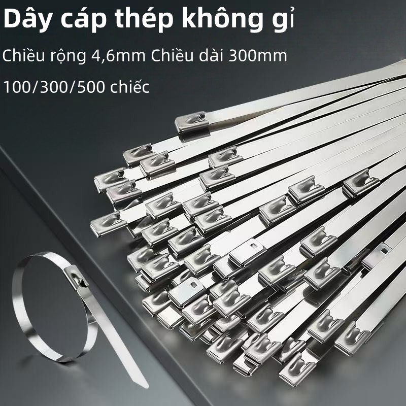 100-500 Dây Thít Inox Không Rỉ,Dây Thít Inox,Dây Rút Inox 304 - Bản ...