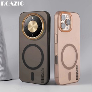 Ốp điện thoại trong suốt mỏng mờ sang trọng Tương thích cho Honor X9d 5G X9c Smart 5G X9c 5G X9b 5G Từ tính Chống vân tay Chống rơi Ốp lưng PC cứng chống sốc RS01