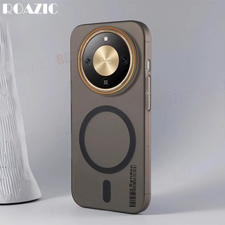 Ốp điện thoại trong suốt mỏng mờ sang trọng Tương thích cho Honor X9d 5G X9c Smart 5G X9c 5G X9b 5G Từ tính Chống vân tay Chống rơi Ốp lưng PC cứng chống sốc RS01