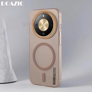 Ốp điện thoại trong suốt mỏng mờ sang trọng Tương thích cho Honor X9d 5G X9c Smart 5G X9c 5G X9b 5G Từ tính Chống vân tay Chống rơi Ốp lưng PC cứng chống sốc RS01