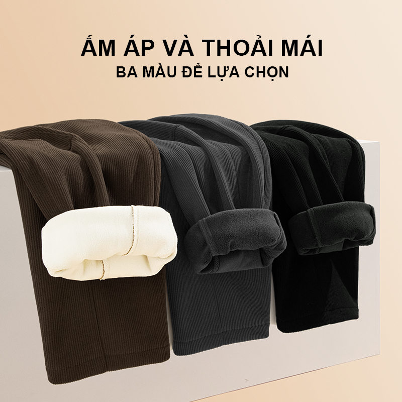 W.G.Q Quần bé trai , Lớp lót lông cừu phong cách thu đông dày ấm áp thoải mái, thích hợp cho thời tiết lạnh