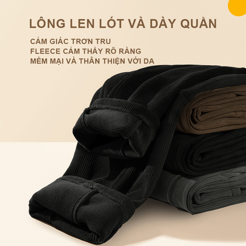 W.G.Q Quần bé trai , Lớp lót lông cừu phong cách thu đông dày ấm áp thoải mái, thích hợp cho thời tiết lạnh