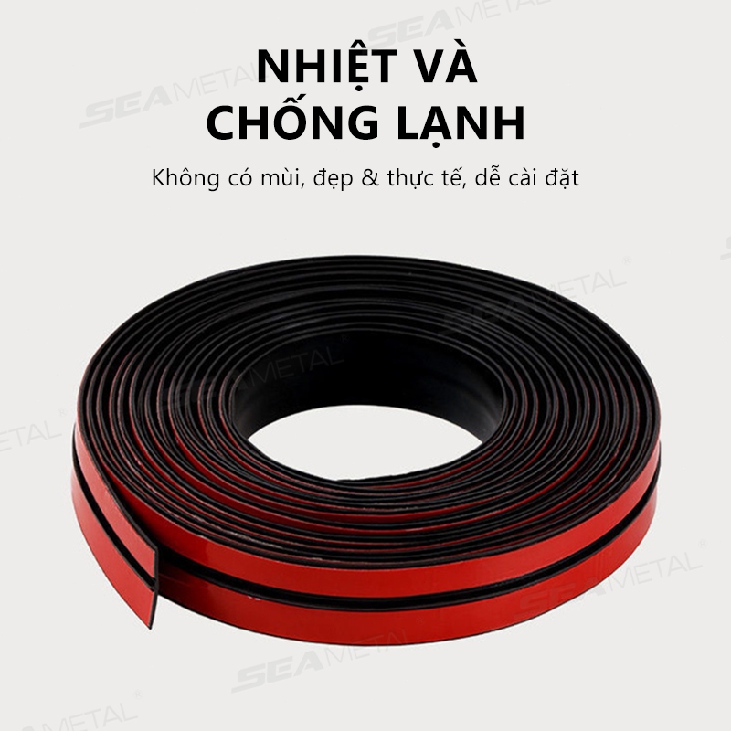 SEAMETAL Kính Chắn Gió Ô Tô Mái Dải Cao Su Tự Động Phía Trước Phía Sau Cửa Sổ Cạnh Niêm Phong Dải Chống Thấm Nước Chống Bụi Bảo Vệ Dải