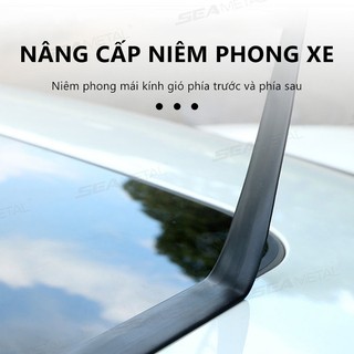 SEAMETAL Kính Chắn Gió Ô Tô Mái Dải Cao Su Tự Động Phía Trước Phía Sau Cửa Sổ Cạnh Niêm Phong Dải Chống Thấm Nước Chống Bụi Bảo Vệ Dải