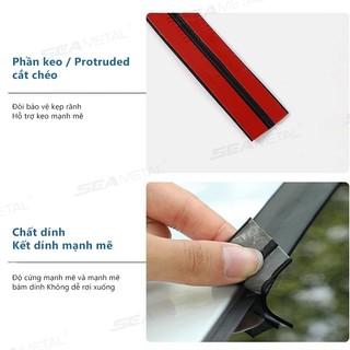 SEAMETAL Kính Chắn Gió Ô Tô Mái Dải Cao Su Tự Động Phía Trước Phía Sau Cửa Sổ Cạnh Niêm Phong Dải Chống Thấm Nước Chống Bụi Bảo Vệ Dải