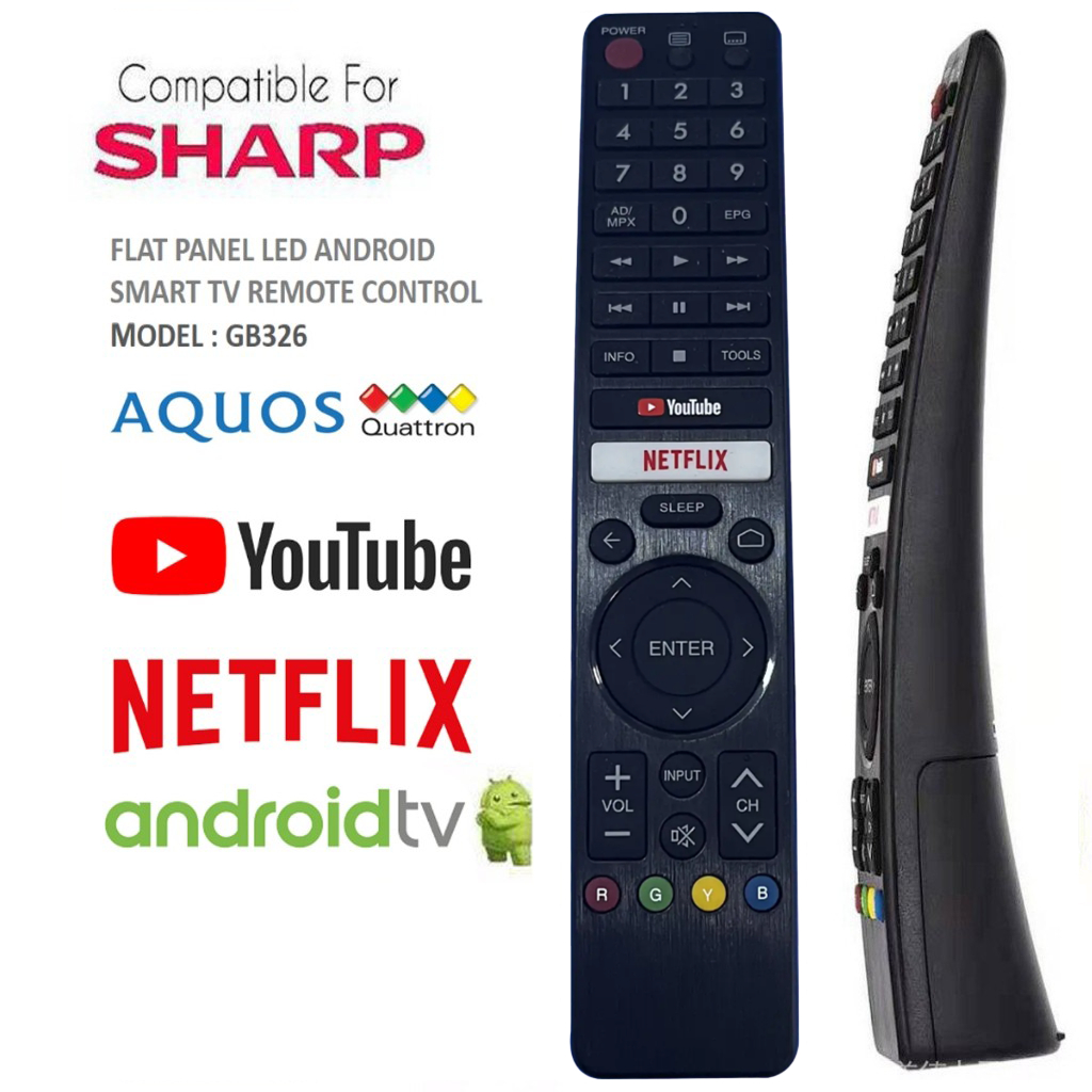Remote TV SHARP - Không điều khiển giọng nói ,Điều khiển tivi SHARP ...