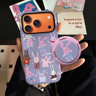 Ốp lưng nhiều họa tiết thỏ cho iPhone 11 12 Pro 13 Pro Max 15 Pro Max 14 16 Pro 16 Plus 17 Air 17 Pro 17 Pro Max