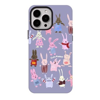 Ốp lưng nhiều họa tiết thỏ cho iPhone 11 12 Pro 13 Pro Max 15 Pro Max 14 16 Pro 16 Plus 17 Air 17 Pro 17 Pro Max