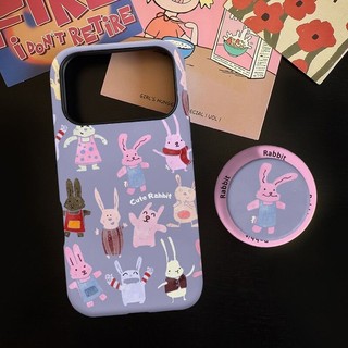 Ốp lưng nhiều họa tiết thỏ cho iPhone 11 12 Pro 13 Pro Max 15 Pro Max 14 16 Pro 16 Plus 17 Air 17 Pro 17 Pro Max