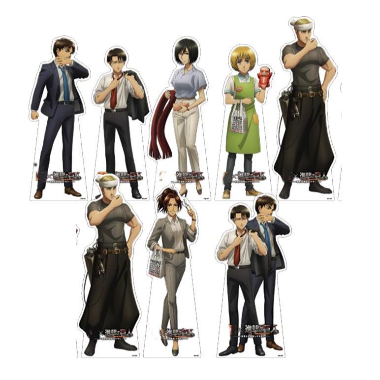Attack on Titan Acrylic Standee - Eren, Levi, Erwin, Mikasa, Christa - Bộ sưu tập hình Anime