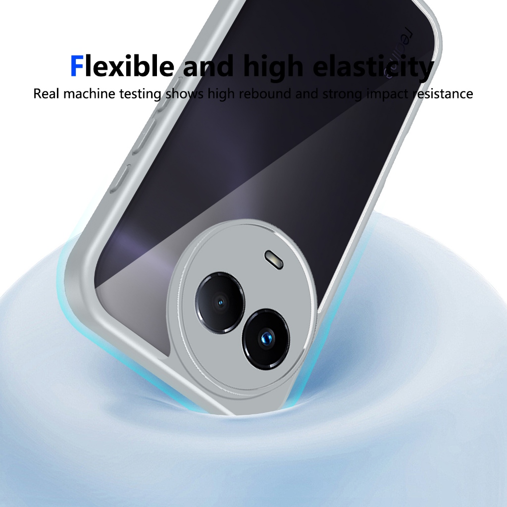 Ốp Điện Thoại Chống Sốc Trong Suốt Realme 5i 5S 6i 9 Pro 11x 11 Pro 11 Pro Plus 12X 12 Pro 12 Plus 12 Pro Plus V25 4G 5G Vỏ Cứng Bảo Vệ Acrylic Mặt Sau Phụ Kiện
