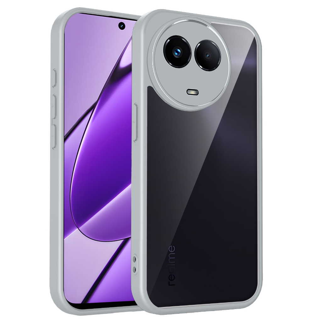 Ốp Điện Thoại Chống Sốc Trong Suốt Realme 5i 5S 6i 9 Pro 11x 11 Pro 11 Pro Plus 12X 12 Pro 12 Plus 12 Pro Plus V25 4G 5G Vỏ Cứng Bảo Vệ Acrylic Mặt Sau Phụ Kiện