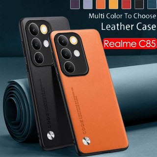 Dành Cho RealmeC85 2025 Họa Tiết Da PU Ốp lưng Realme C85 Pro C85Pro C 85 RealmeC85 Pro RealmeC85Pro RealmeC85X Vỏ TPU Mềm Bảo Vệ Cạnh Ốp Lưng Chống Sốc