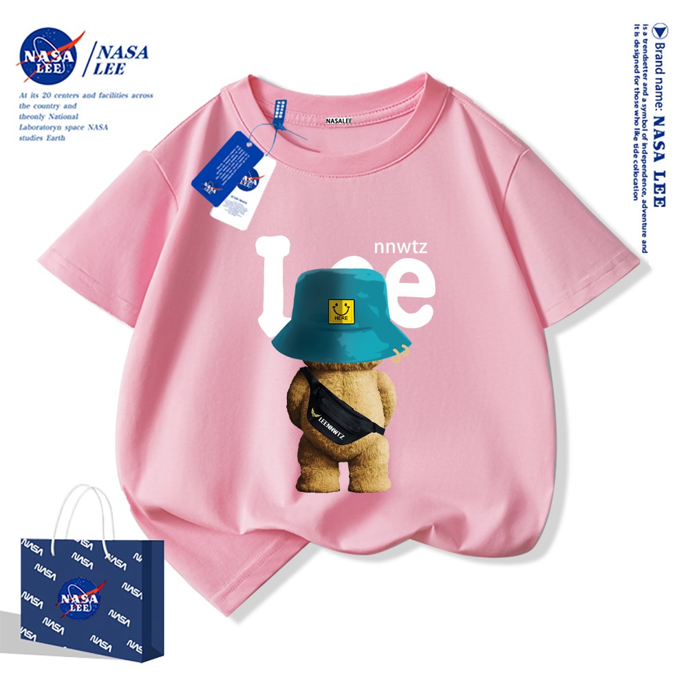 NASA áo thun cotton trẻ em 2025 mới áo phông bé Áo thun cộc tay cho bé trai bé gái