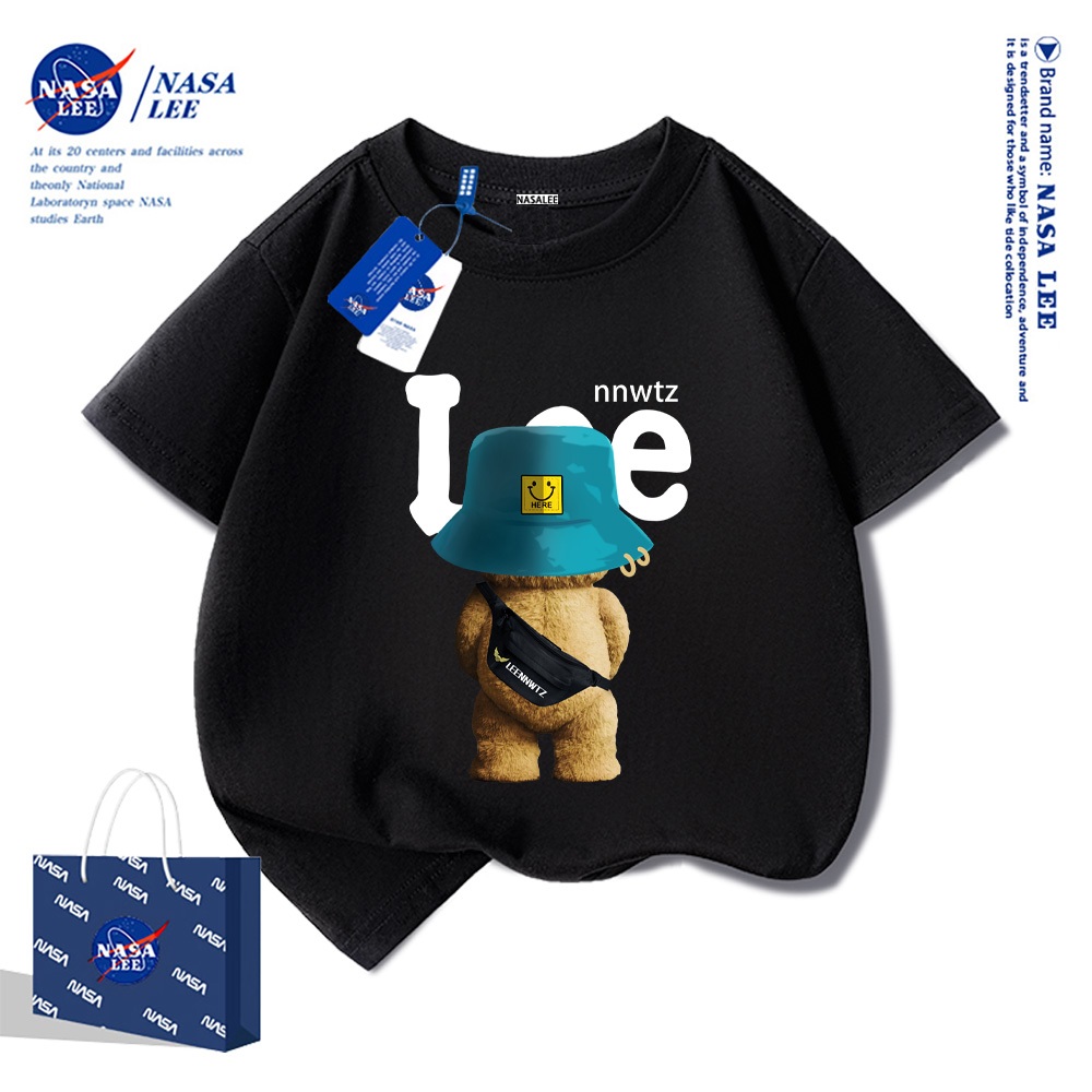 NASA áo thun cotton trẻ em 2025 mới áo phông bé Áo thun cộc tay cho bé trai bé gái