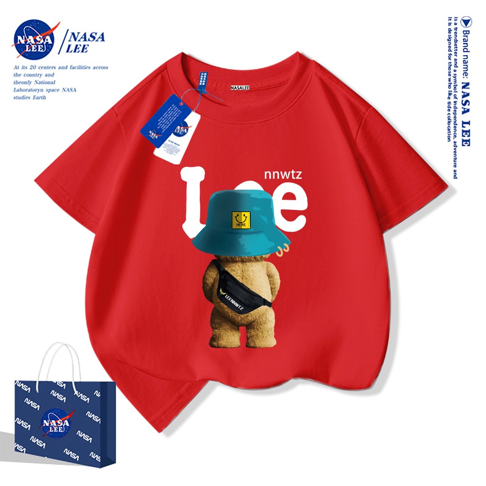 NASA áo thun cotton trẻ em 2025 mới áo phông bé Áo thun cộc tay cho bé trai bé gái
