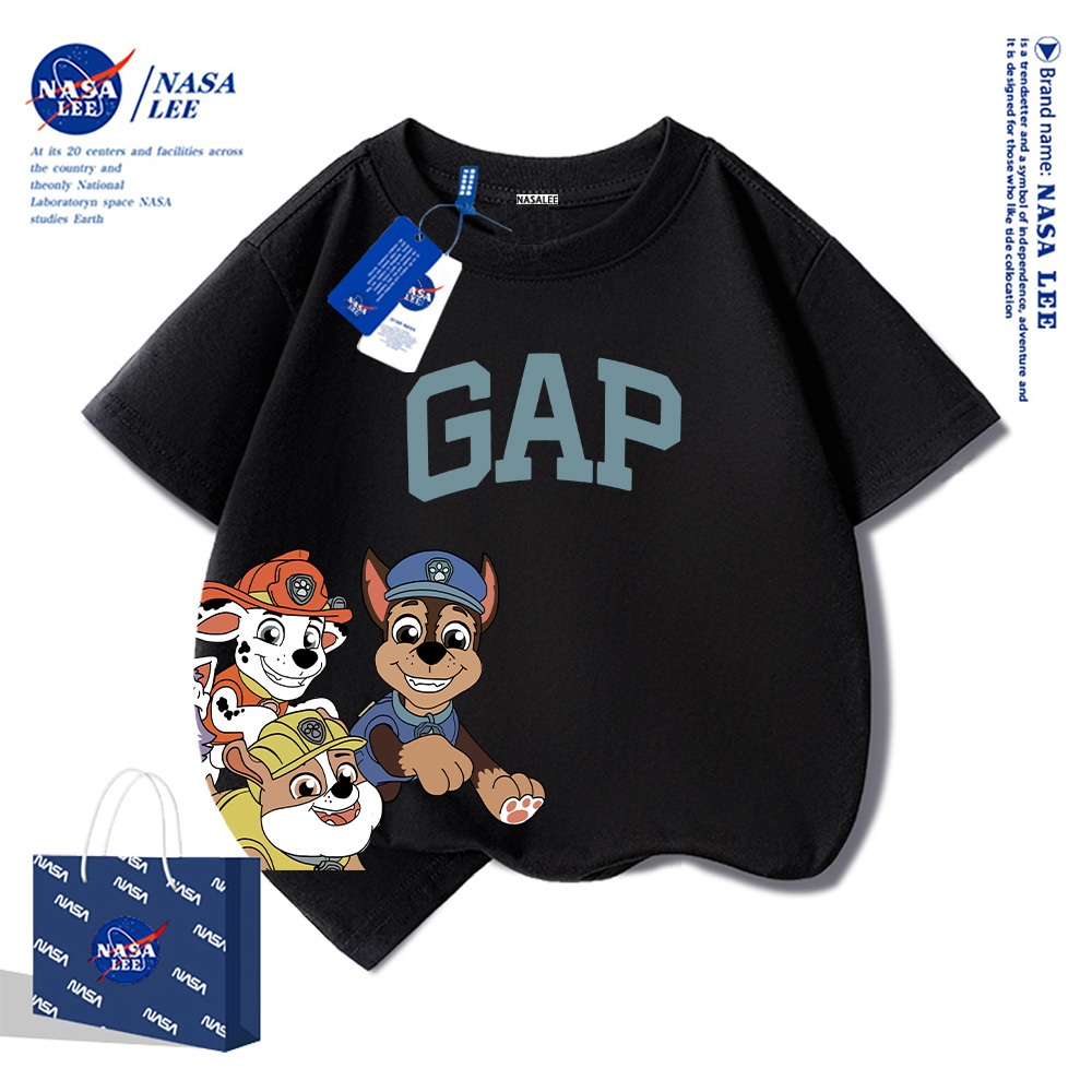 Nasa Pure Cotton Tay Ngắn 2025 Phong Cách Mới Trẻ Em Tay Ngắn Mềm Mại Thoải Mái Thời Trang Dễ Thương