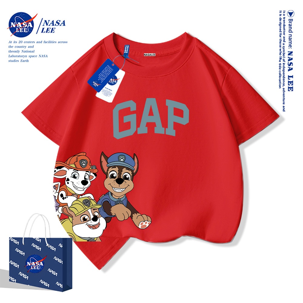 Nasa Pure Cotton Tay Ngắn 2025 Phong Cách Mới Trẻ Em Tay Ngắn Mềm Mại Thoải Mái Thời Trang Dễ Thương