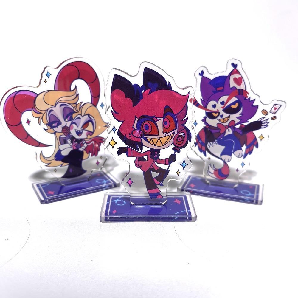 Hazbin Khách sạn Alastor Vox Acrylic Standee Anime Ngộ nghĩnh Meme Hoạt Hình Ins Phong Cách Hiển Thị Mô Hình Cho Bàn Làm Việc