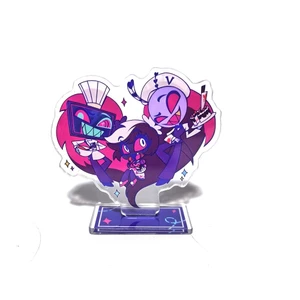Hazbin Khách sạn Alastor Vox Acrylic Standee Anime Ngộ nghĩnh Meme Hoạt Hình Ins Phong Cách Hiển Thị Mô Hình Cho Bàn Làm Việc