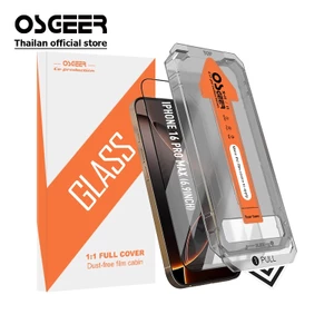 Phim Kính Cường Lực OSGEER Edge Cho iPhone 17 17e air 11 12 13 14 15 16 16e Pro Max Bảo Vệ Màn Hình Với Dụng Cụ Lắp Đặt Không Bụi, Bảo Vệ Cấp Quân Sự Toàn Diện