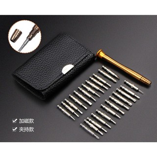 Tua vít 25 trong 1 tuốc nơ vít từ tính và Bộ sửa chữa 24 bit có hộp đựng cho máy in máy ảnh Đồng hồ sửa chữa kính