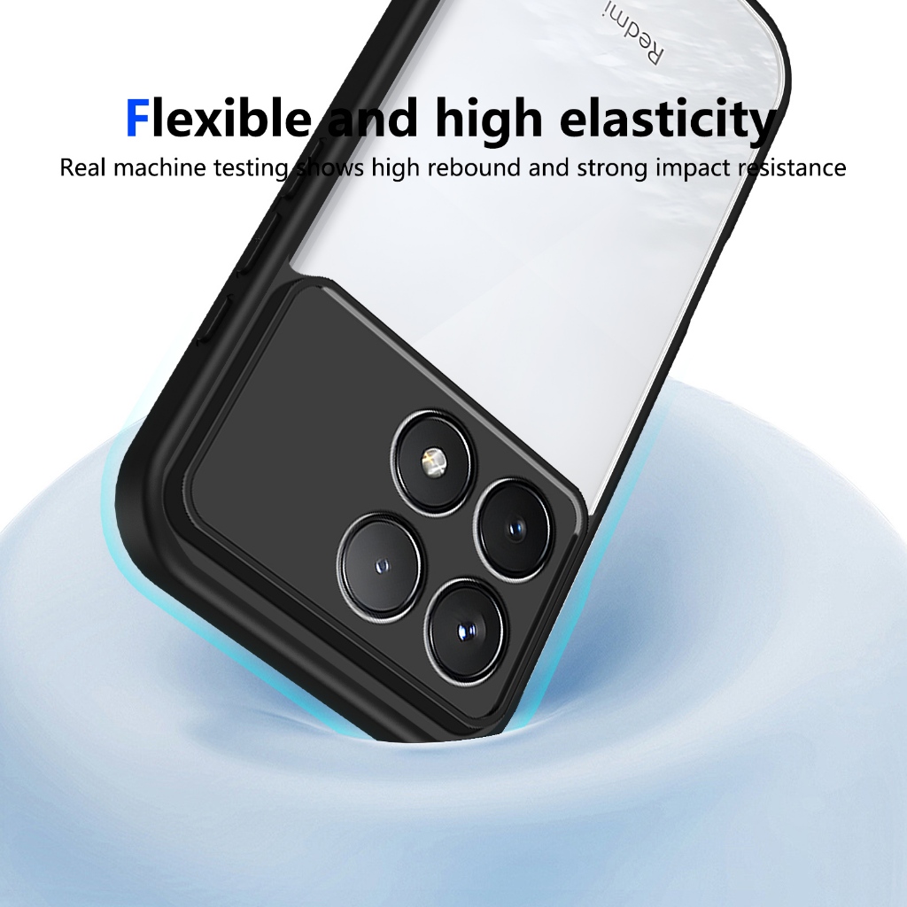 Ốp Điện Thoại Chống Sốc Trong Suốt Xiaomi POCO F6 F7 F8 Pro Ultra 5G Vỏ Cứng Bảo Vệ Acrylic Mặt Sau Phụ Kiện