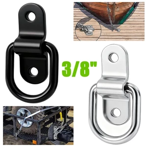 D Nhẫn Buộc Xuống Neo Vòng Kéo Móc Thép Không Gỉ Lashing Vòng Tải Phù Hợp Cho Xe Thuyền Hàng Hóa Xe Kéo Xe RV Van