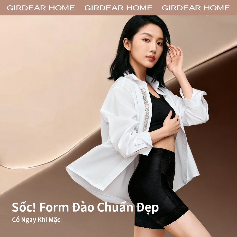 Girdear Home sexy thoáng khí quần lót nữ Dây Lưng Nhà Cao Cấp Nâng Mông Shaper Nữ Đệm Quần Lót Nâng Mông Định Hình Lưới Ren Thoáng Khí Kiểm Soát Bụng Quần Lót Giảm Béo Bụng,GH04