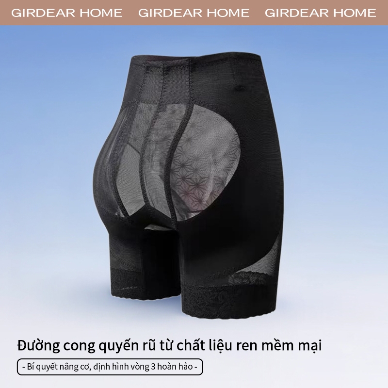 Girdear Home sexy thoáng khí quần lót nữ Dây Lưng Nhà Cao Cấp Nâng Mông Shaper Nữ Đệm Quần Lót Nâng Mông Định Hình Lưới Ren Thoáng Khí Kiểm Soát Bụng Quần Lót Giảm Béo Bụng,GH04
