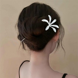 Kẹp Tóc Bạc Hoa Hyacinth Phong Cách Trung Quốc - Phụ Kiện Tóc Thời Trang