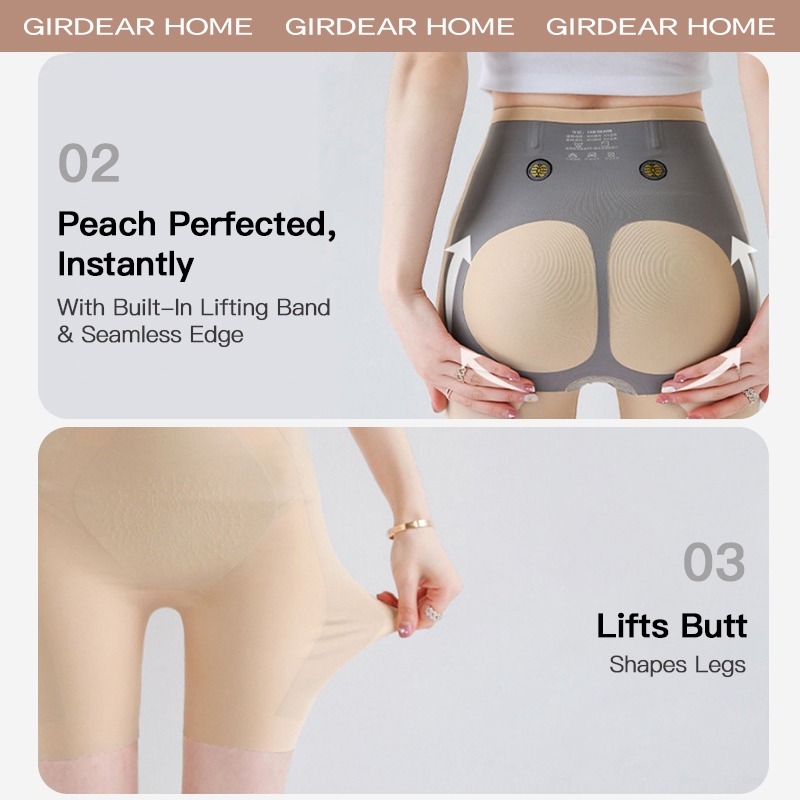 Girdear Home quần lót nữ sexy nữ không lộ viền Cao Cấp Quần Lót Bụng Giảm Béo Có Đệm Nâng Mông và Hông,GH05