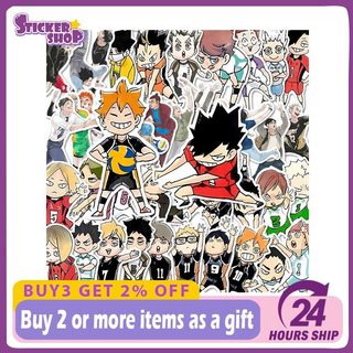 60 chiếc Haikyu Trừu tượng!! Anime Sticker Phim hoạt hình Graffiti Kid Quà tặng Nhãn dán trang trí chống nước