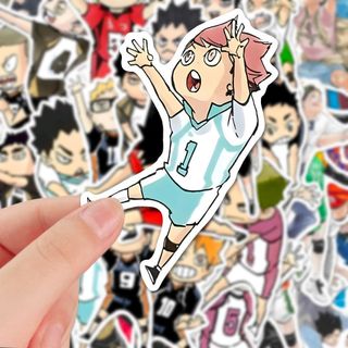 60 chiếc Haikyu Trừu tượng!! Anime Sticker Phim hoạt hình Graffiti Kid Quà tặng Nhãn dán trang trí chống nước