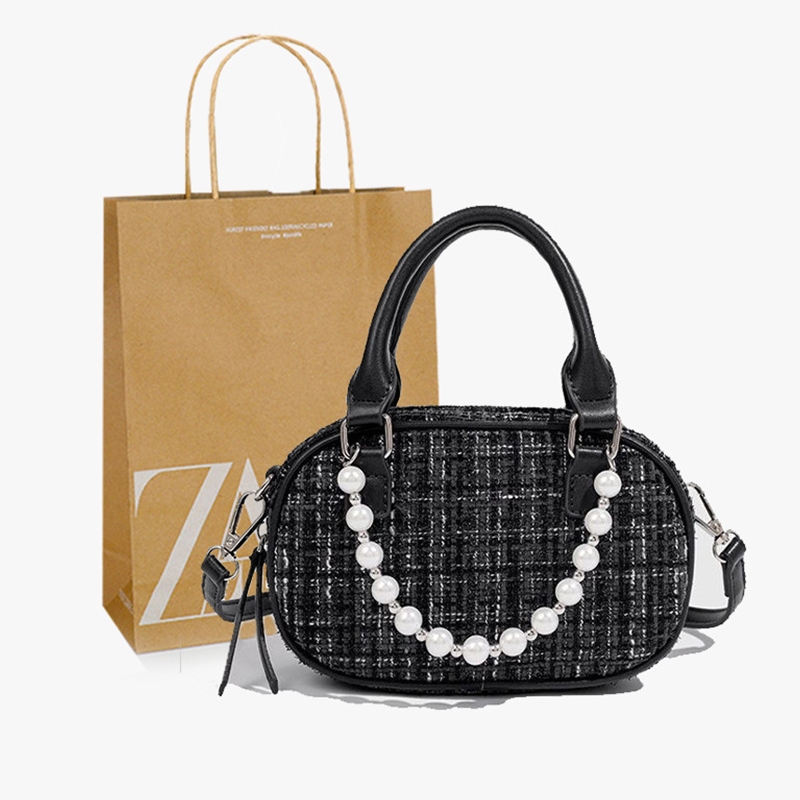 ZARA Sản phẩm mới Túi đeo vai cầm tay nữ Da lộn Túi đeo chéo Mini