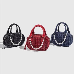 ZARA Sản phẩm mới Túi đeo vai cầm tay nữ Da lộn Túi đeo chéo Mini