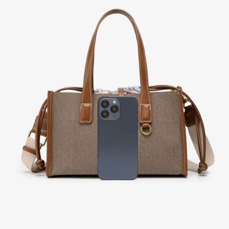 Túi tote đeo vai dệt mới dành cho nữ ZARA Túi bên trong có thể tháo rời