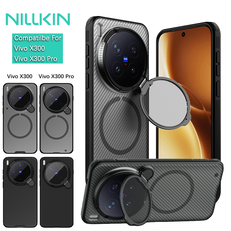 Nillkin Cho Vivo X300 Pro / X300 Ultra Camshield ProP PC TPU Chống Sốc Chống Rơi Bảo Vệ Ống Kính Máy Ảnh Chân Đế Từ Cứng Ốp lưng