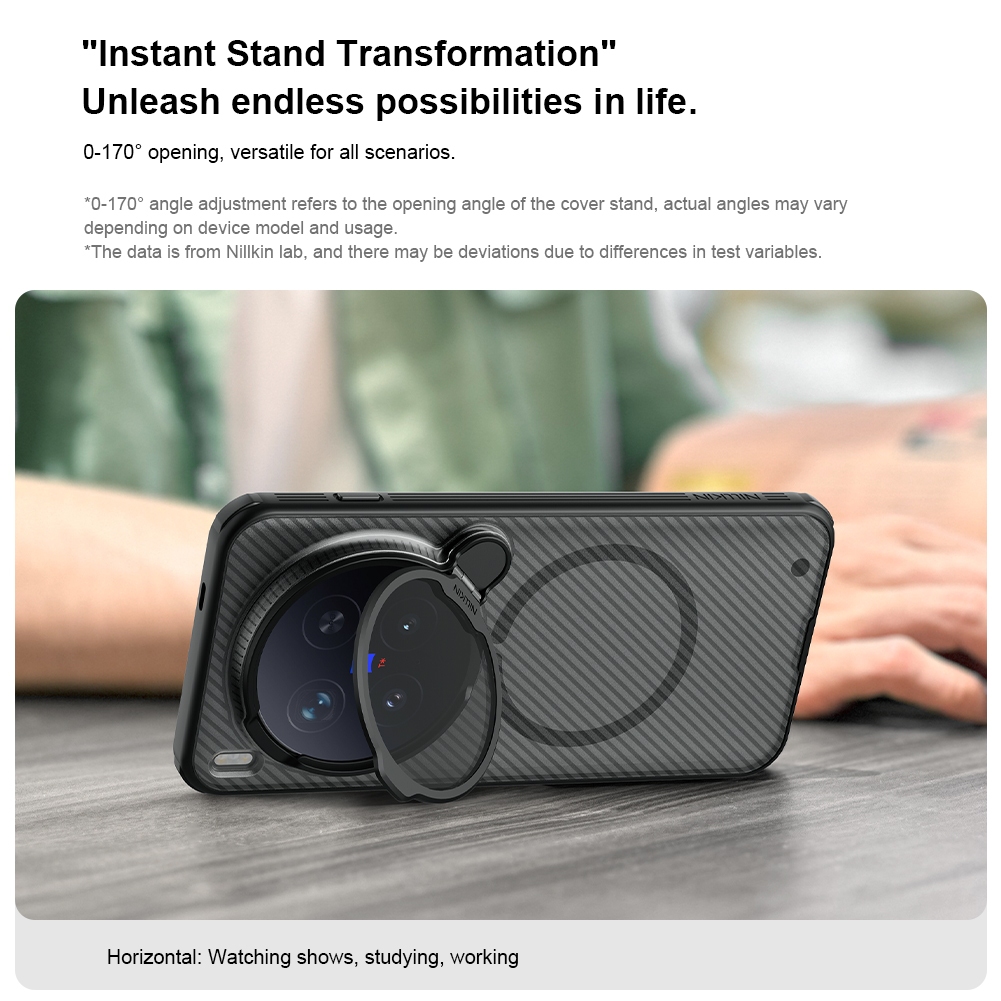 Nillkin Cho Vivo X300 Pro / X300 Ultra Camshield ProP PC TPU Chống Sốc Chống Rơi Bảo Vệ Ống Kính Máy Ảnh Chân Đế Từ Cứng Ốp lưng