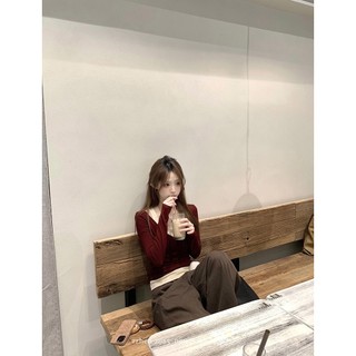 [BANKO] Áo sơ mi nữ slim-fit thu đông, thiết kế ômbody, nhìn như hai mảnh