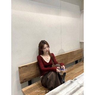 [BANKO] Áo sơ mi nữ slim-fit thu đông, thiết kế ômbody, nhìn như hai mảnh