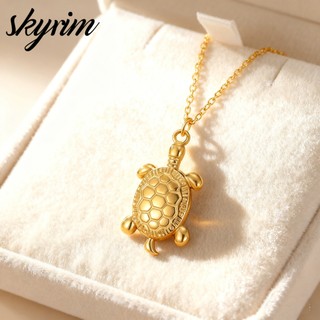 Mặt dây chuyền rùa SKYRIM chủ đề đại dương, trang sức thép không gỉ thời trang nam nữ