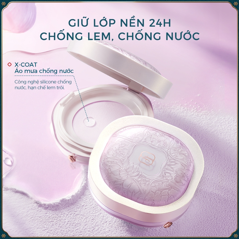 Florasis ( Hoa Tây Tử) Phấn Phủ Dạng Bột Flawless Jade Breathable– Hạt Phấn Siêu Mịn, Điều Chỉnh Sắc Tố, Kiểm Soát Dầu & Lớp Nền Lì Hoàn Hảo 8.5g—05 màu tím sương mờ nhẹ(phiên bản giới hạn)