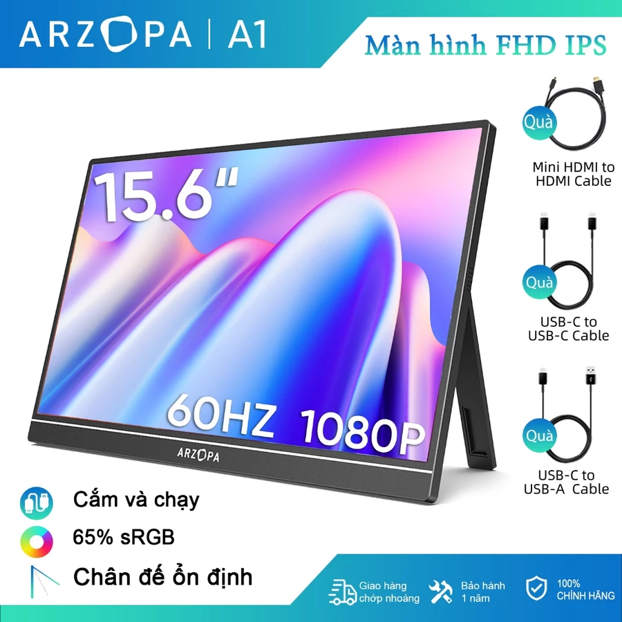 ARZOPA A1: thiết kế mỏng và chân đế