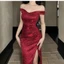 đầm nữ xanh dương dự tiệc cao cấp sang chảnh body dáng dài dạ hội đầm xinh trễ vai tiểu thư thiết kế nàng thơ party night dạ hội