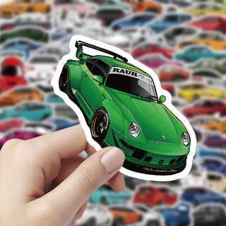 103 Chiếc Xe Thể Thao Dán Ván Trượt Xe Đạp Xe Máy Hành Lý Đồ Chơi Vinyl Decal JDM Miếng Dán