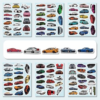 103 Chiếc Xe Thể Thao Dán Ván Trượt Xe Đạp Xe Máy Hành Lý Đồ Chơi Vinyl Decal JDM Miếng Dán