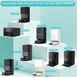 Bộ thay thế Dreame X40 Ultra / Bot X40 / X40 Pro / MOVA P10 / P50 Pro Ultra – Bàn chải chính, Bộ lọc HEPA, Vải lau nhà & Túi đựng bụi